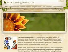 Tablet Screenshot of fadcounseling.com